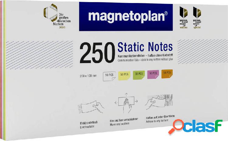 Magnetoplan Nota adesiva, memo Static Notes 200 mm x 100 mm