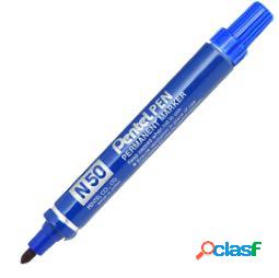 Marcatore permanente N50 - punta tonda - blu - Pentel (unit