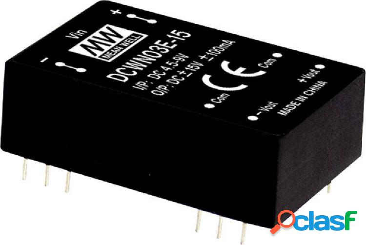 Mean Well DCWN03B-12 Modulo convertitore DC / DC 125 mA 3 W