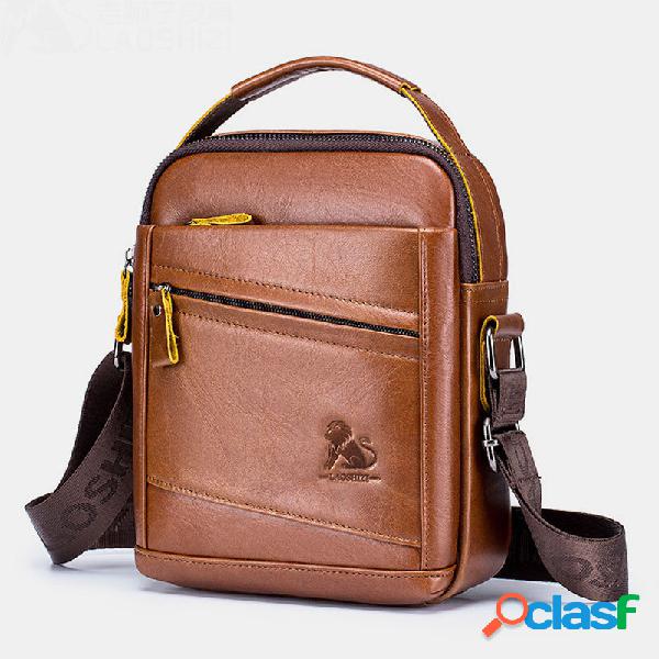 Men First Layer Cowhide Anti-theft Crossbody Bags