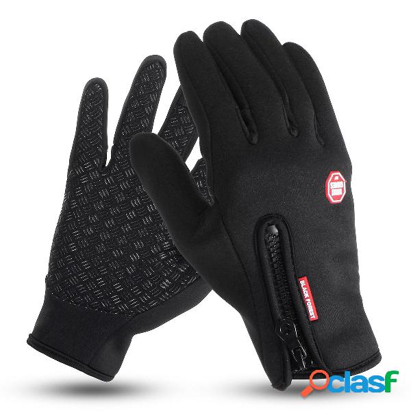 Men Women Full Finger Skiing Gloves Touch Screen Winter Warm