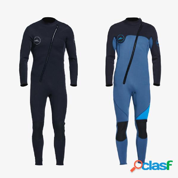 Mens 3mm Thickness Thermal Wetsuit UPF50+ Anti-scratch Long