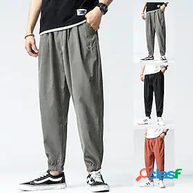 Mens Casual Streetwear Jogger Sweatpants Ankle-Length Pants