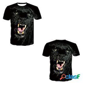 Mens T shirt 3D 3D Print Crew Neck Casual Daily Short Sleeve