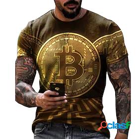Mens Tee T shirt Tee Graphic Prints Letter 3D Print Round