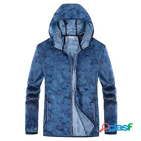 Mens UPF 50 UV Sun Protection Lightweight Jacket Zip Up