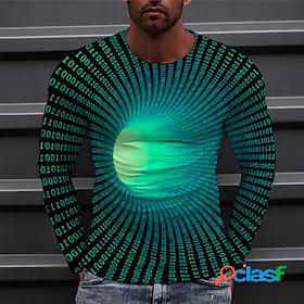 Mens Unisex Tee T shirt Shirt Optical Illusion Graphic