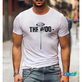 Mens Unisex Tee T shirt Tee Graphic Round Neck Casual Daily
