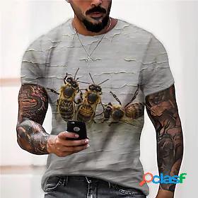 Mens Unisex Tee T shirt Tee Shirt Graphic Prints Bee 3D