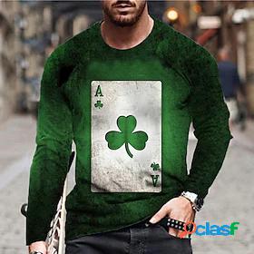 Mens Unisex Tee T shirt Tee Shirt Graphic Prints Poker 3D