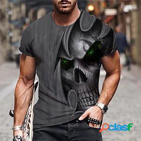 Mens Unisex Tee T shirt Tee Shirt Graphic Prints Skull 3D