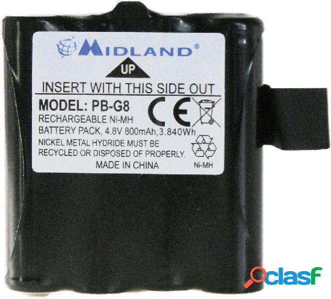 Midland Sostituisce la batteria originale PB G6/G8 Batteria