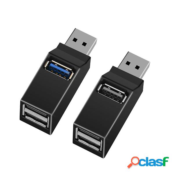 Mini 3 Ports USB 3.0 / USB 2.0 Splitter Hub High Speed Data