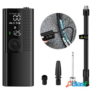 Mini Wireless Electric Air Pump with LED Light BP198 - Black