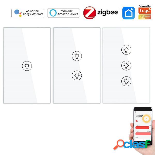 MoesHouse Tuya ZB AC90-250V 1/2/3 Gang Dimming Switch