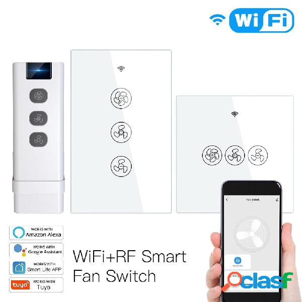 MoesHouse WiFi RF433 Smart Ceiling Fan Switch Smart