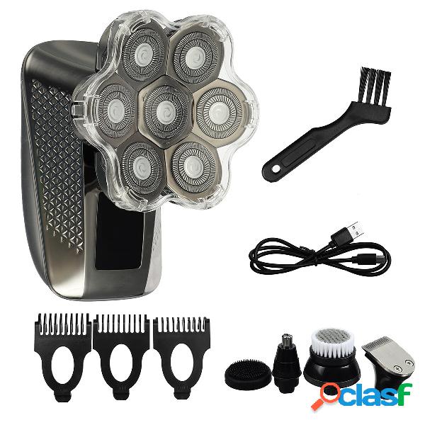Multifunctional Electric Shaver Washable 7 Blades Rotating