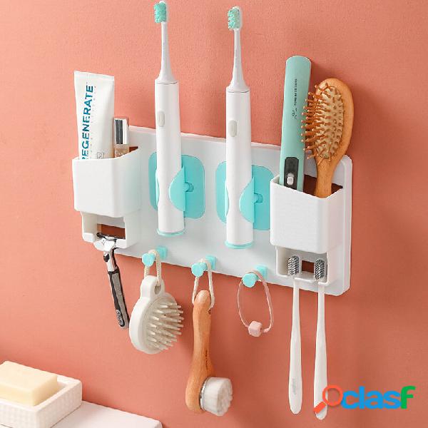 Multifunctional Wall-mounted Toothbrush Holder Gravity