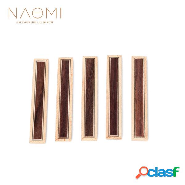 NAOMI 5 PCS Classical Guitar Bridge Tie Blocks Inlay