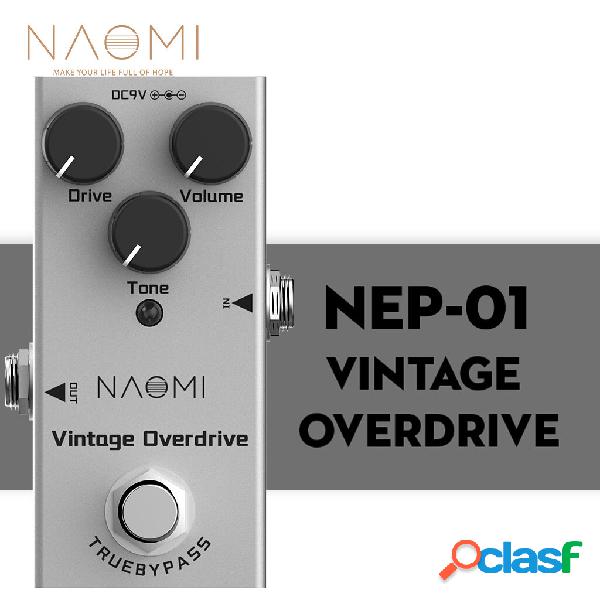 NAOMI Guitar Effect Pedal Vintage Overdrive/Volume/Tone Knob