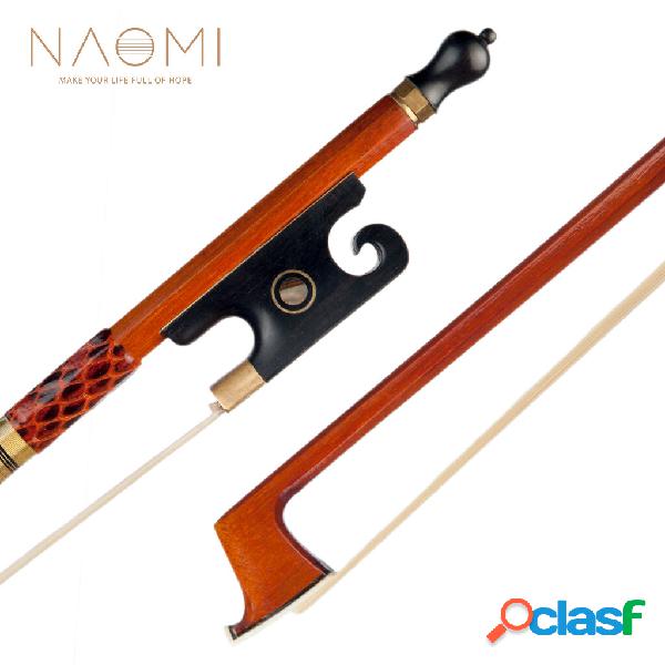NAOMI Master Violin Bow 4/4 Pernambuco Fiddle Bow White
