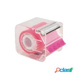Nastro adesivo Memograph con dispenser - 50 mm x 10 m - rosa