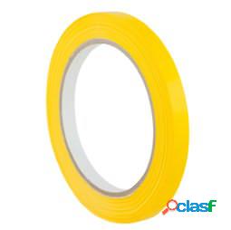 Nastro adesivo PVC 350 - 9 mm - giallo - Eurocel - rotolo da