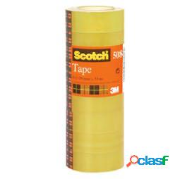 Nastro adesivo Scotch 508 - 15 mm x 10 mt - trasparente -