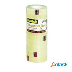 Nastro adesivo Scotch 550 - 19 mm x 33 mt - trasparente -