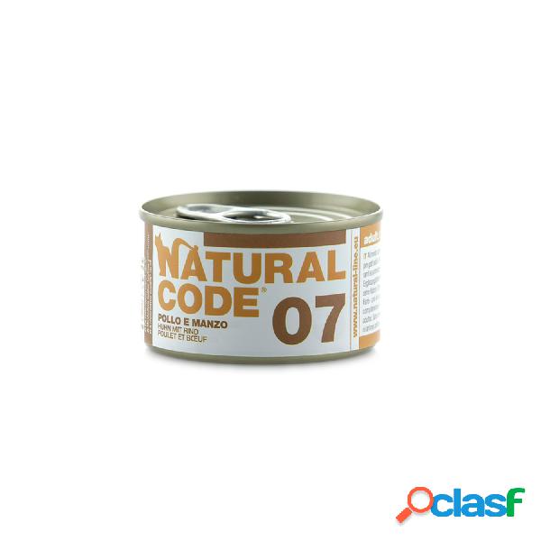 Natural Code Cat Pollo e Manzo lattina 85g
