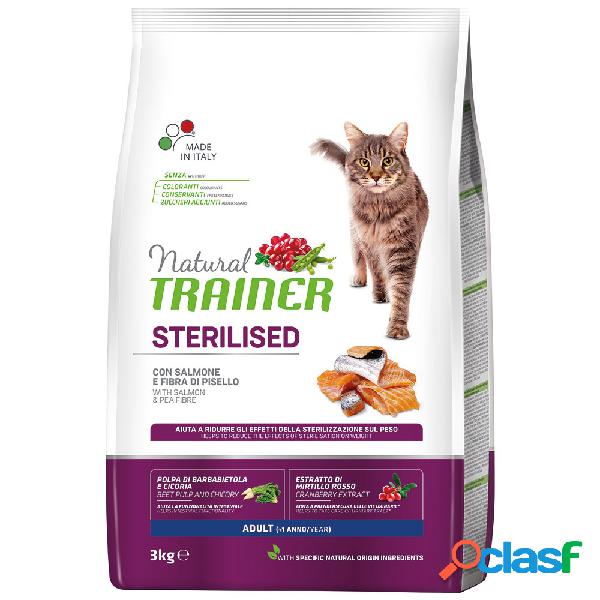Natural Trainer Cat Sterilised Salmone 3 Kg