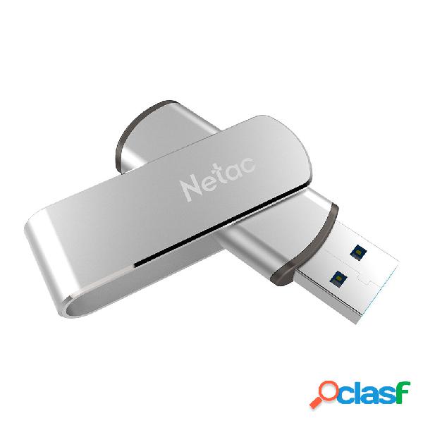 Netac USB 3.0 Flash Drive 360° Rotation Aluminum Alloy USB