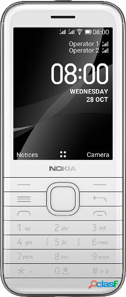 Nokia 8000 4G Cellulare Opale, Bianco