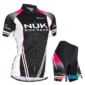 Nuckily Womens Cycling Jersey with Shorts Short Sleeve Road