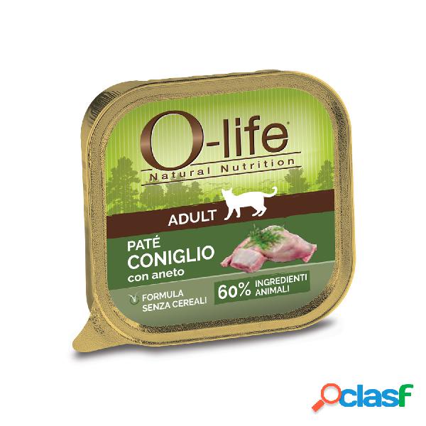 O-Life Cat Adult Paté Coniglio con aneto 85 gr