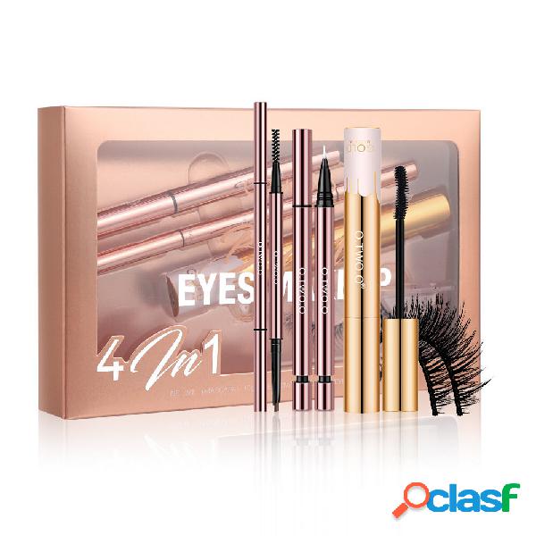 O.TWO.O 4 In 1 Eye Makeup Set Waterproof Non-Smudged Eyebrow