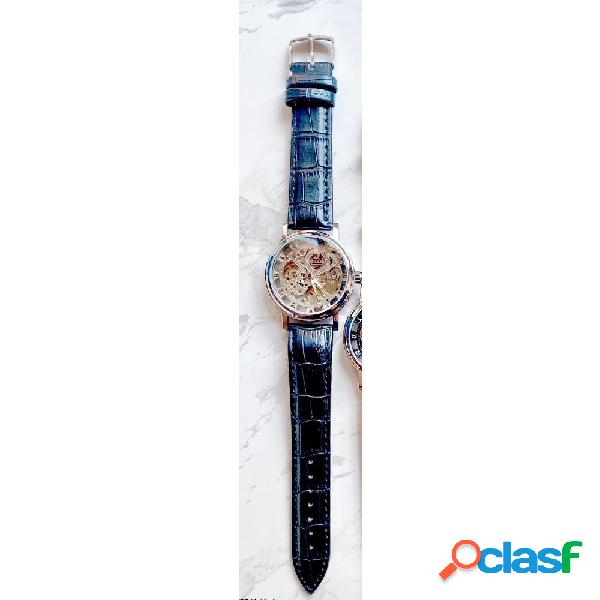 OROLOGIO POLSO ZCC T001 UOMO AUTOMATICO CINTURINO PELLE
