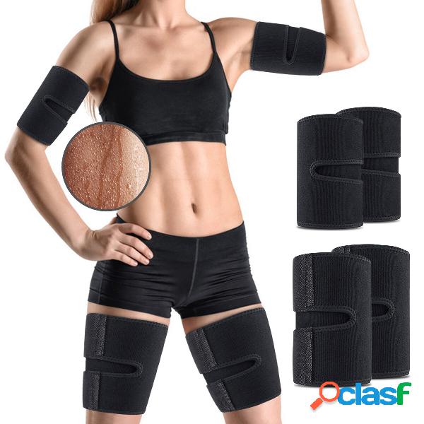 OUTERDO 4PCS Kit Arm and Thigh Sport Protective Straps