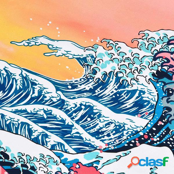 Ocean Wave Tapestry Sunset Tapestry Polyester 3D Great Wave