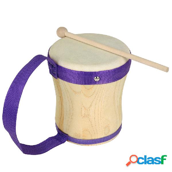 Orff Instrument Indian Drum Chun Wood Sheepskin Hand Drum