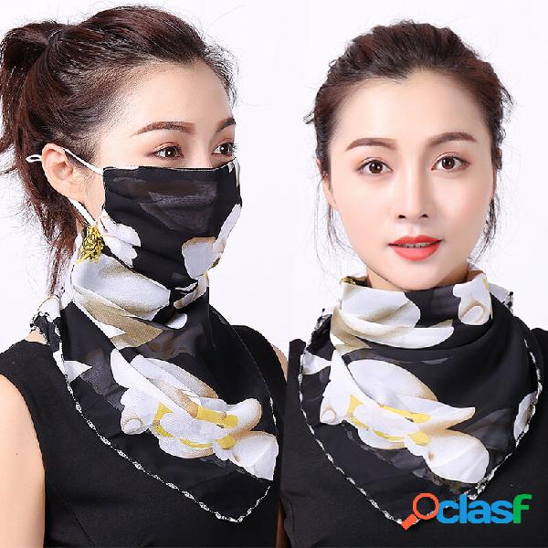 Outdoor Cycling Windproof Women Multifunction Silk Scarves
