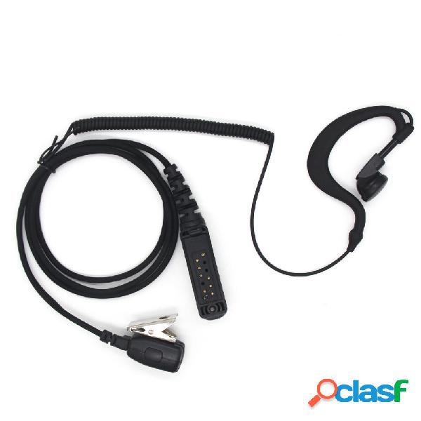 PTT MIC G Shape Earpiece Headset for Sepura STP8000 Walkie