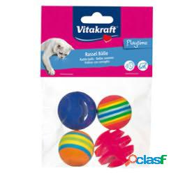 Palline con sonaglio per gatti - Vitakraft - conf. 4 pezzi