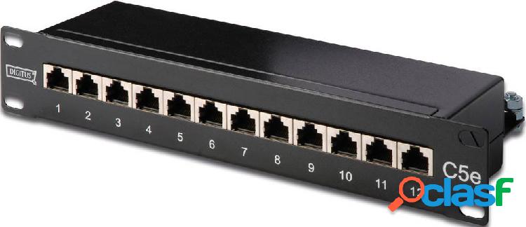 Patchpanel di rete Digitus 12 Porte DN-91512S CAT 5e 1 U
