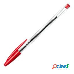 Penna a sfera Cristal - punta media 1,0mm - rosso - Bic -