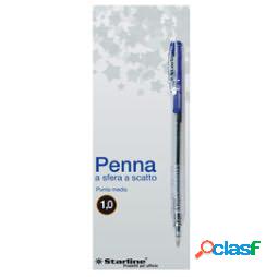 Penna a sfera a scatto - punta 1,0mm - blu - Starline -