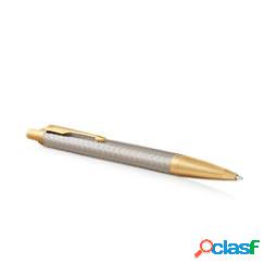 Penna sfera IM Premium Grey Metal Chiselled - punta M -
