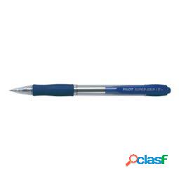 Penna sfera a scatto Super Grip - punta fine 0,7 mm - blu -