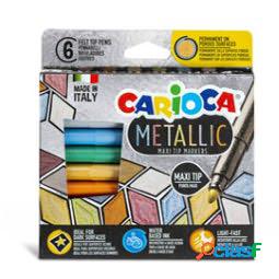 Pennarelli Maxi Metallic - colori assortiti - Carioca -