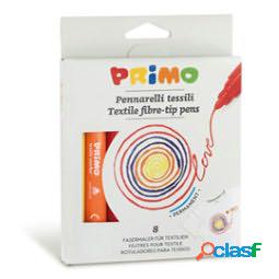 Pennarelli per tessuto - colori assortiti - Primo - astuccio